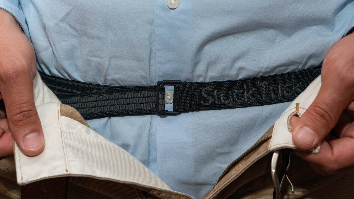 Shirt Stay Belt by Stuck Tuck – Tucked Shirt Holder for Men and Women – 3 Sizes